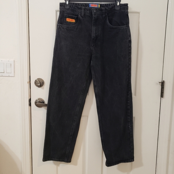 EMPYRE Relaxed Baggy Loose Skate Black Jeans - Picture 1 of 11